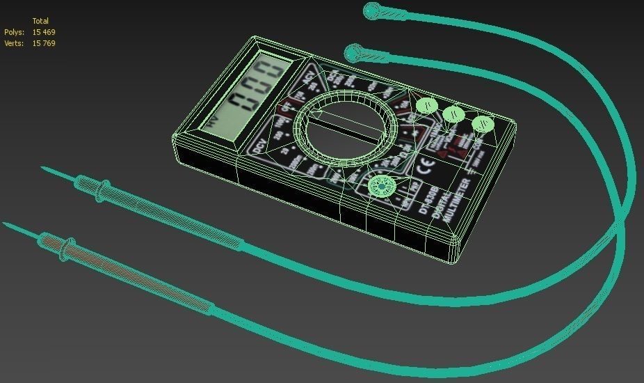 Multimeter digital 3D model_4