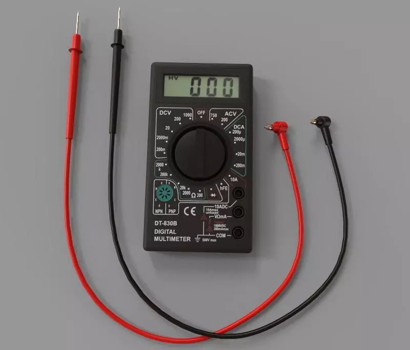 Multimeter digital 3D model_0