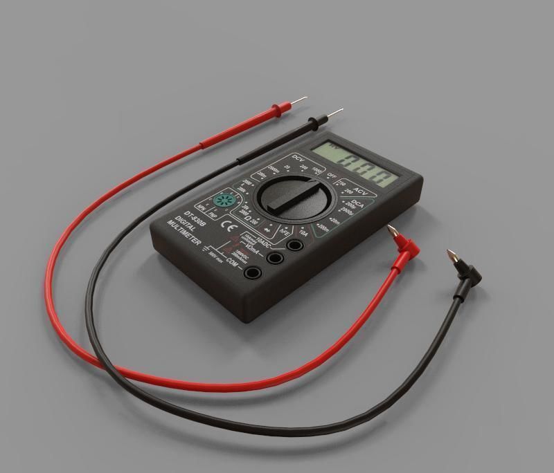 Multimeter digital 3D model_1