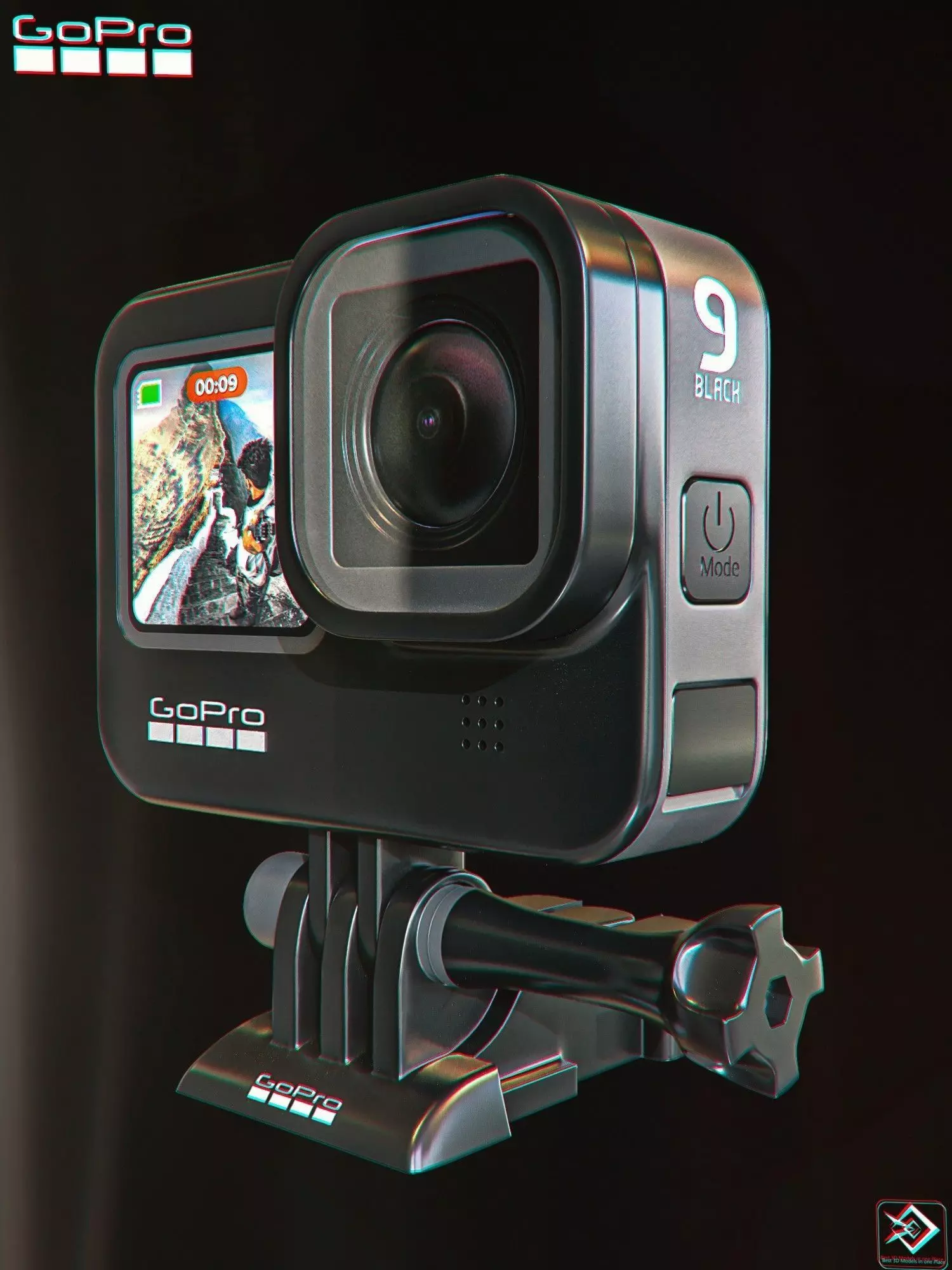 go pro 9 3D model