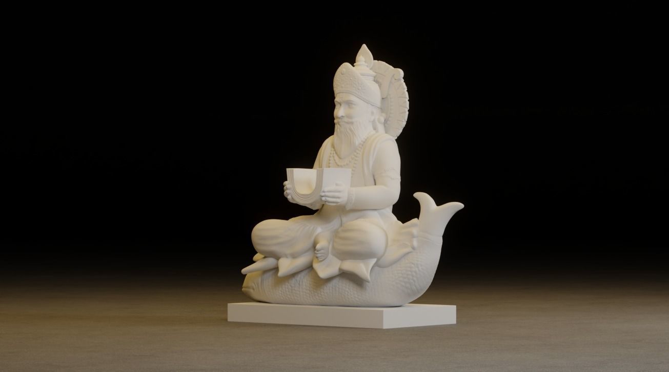 Jhulelal Idol 3D Printable model 3D print model_12
