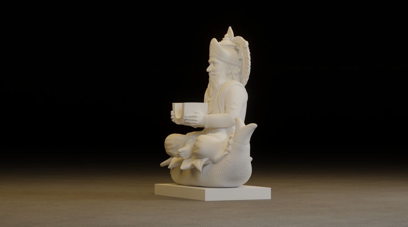 Jhulelal Idol 3D Printable model 3D print model_11