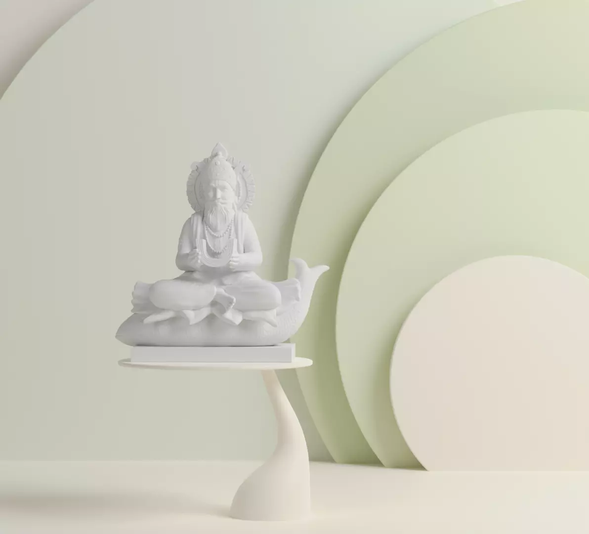 Jhulelal Idol 3D Printable model 3D print model_0