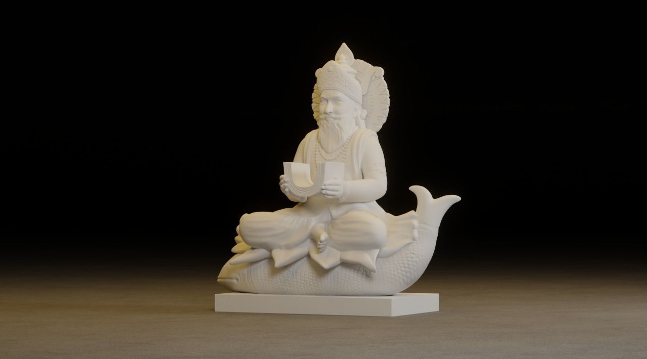 Jhulelal Idol 3D Printable model 3D print model_13