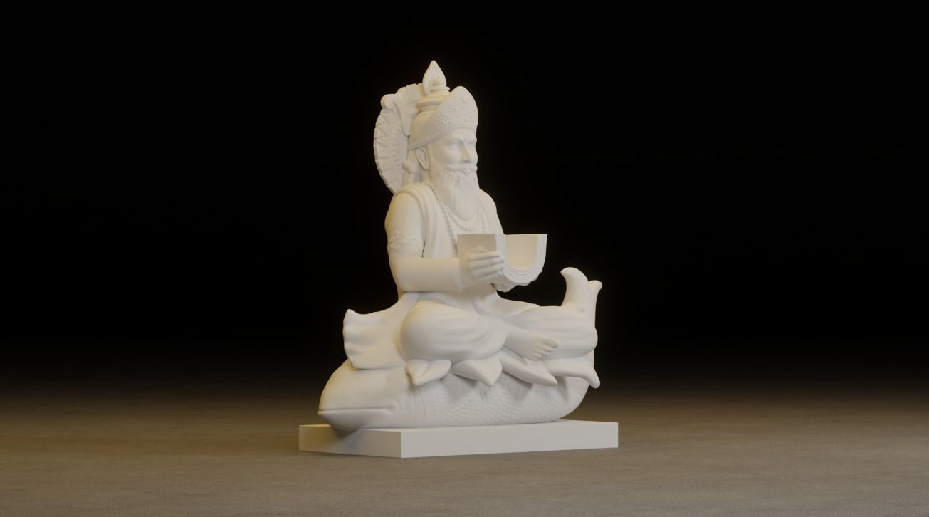 Jhulelal Idol 3D Printable model 3D print model_3