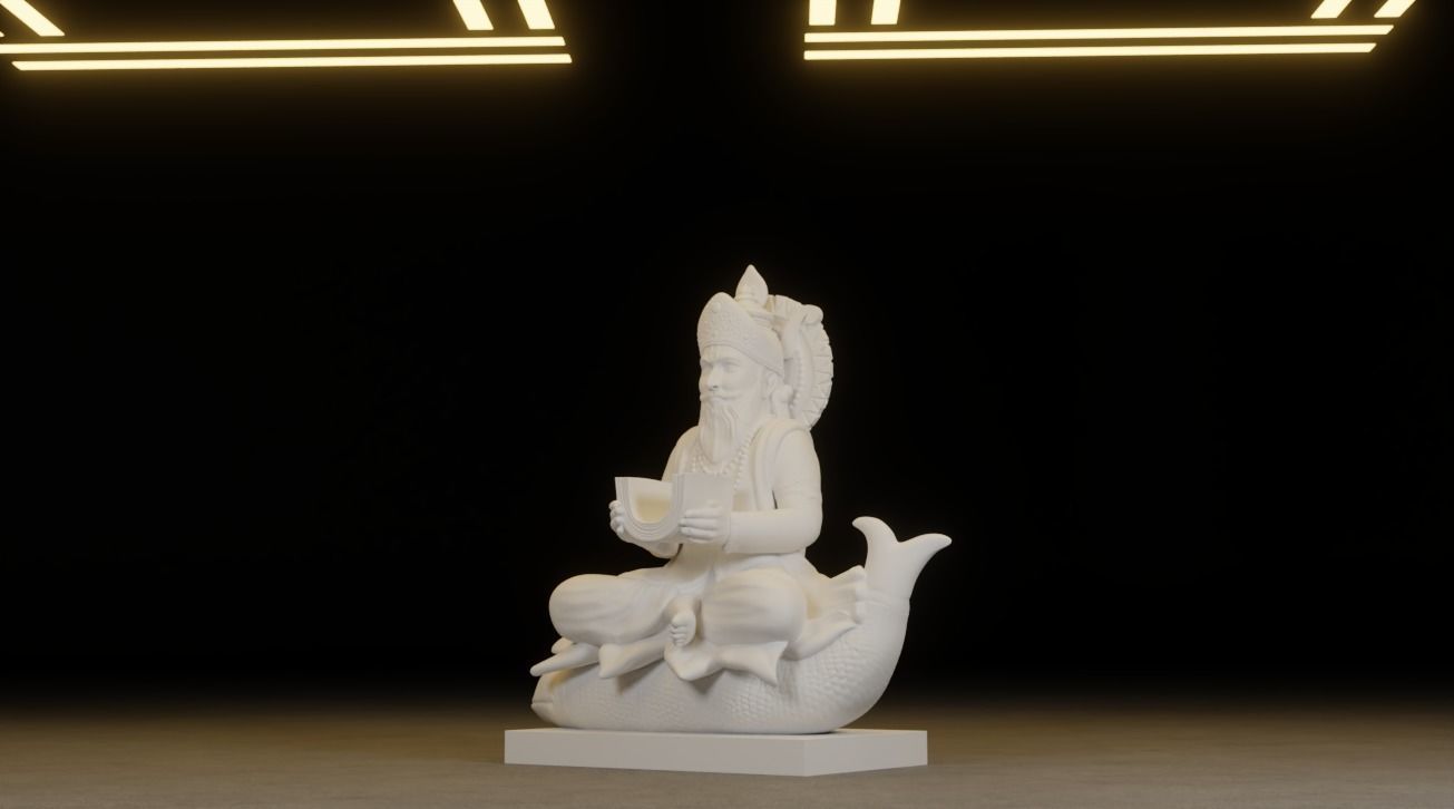 Jhulelal Idol 3D Printable model 3D print model_15