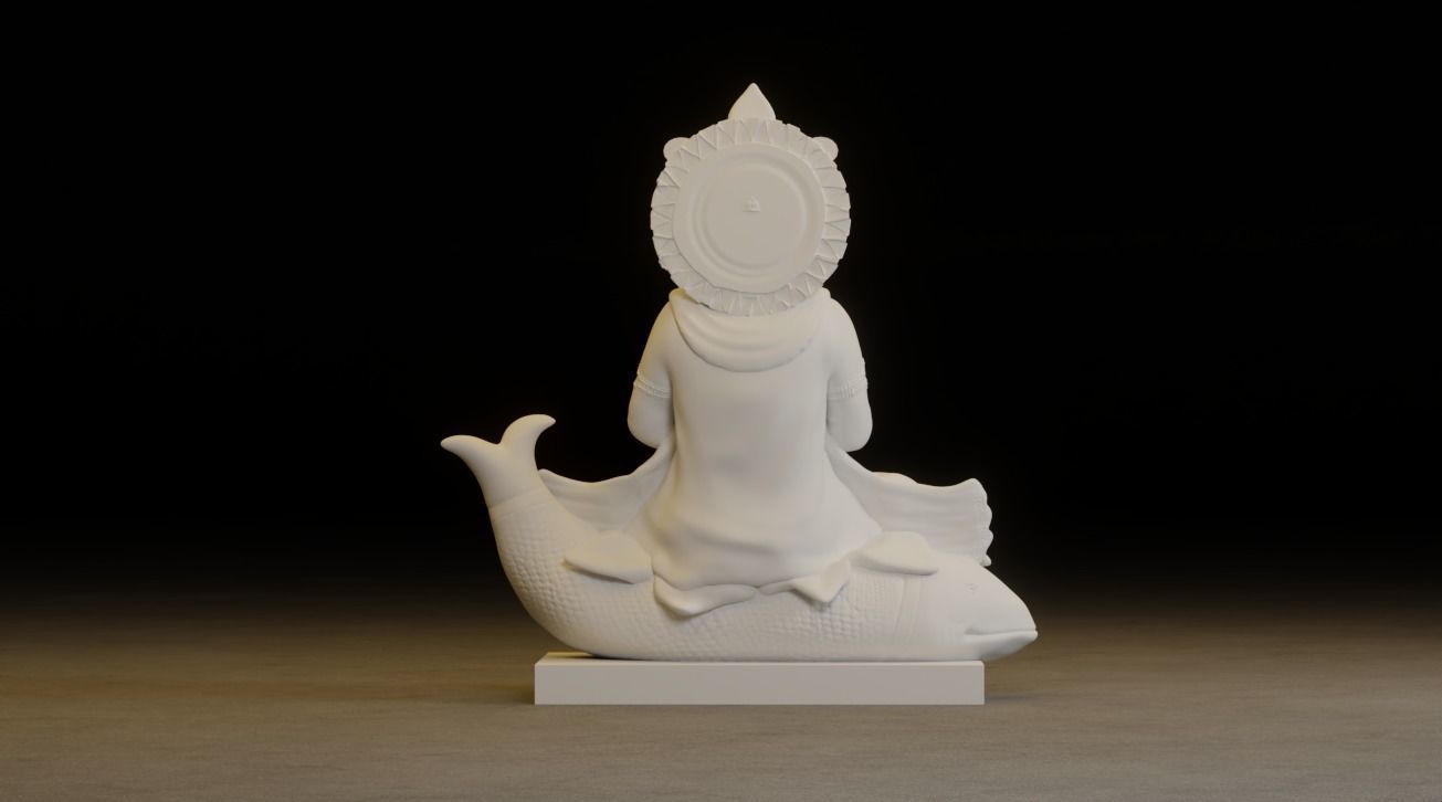 Jhulelal Idol 3D Printable model 3D print model_7