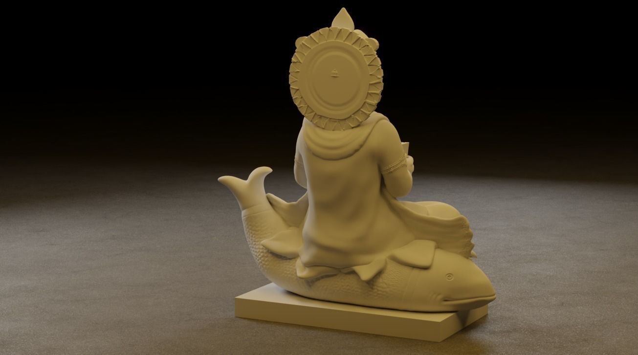 Jhulelal Idol 3D Printable model 3D print model_14