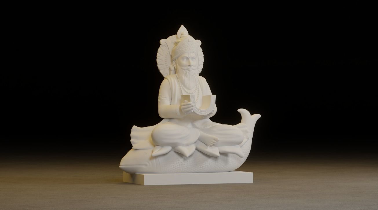 Jhulelal Idol 3D Printable model 3D print model_2