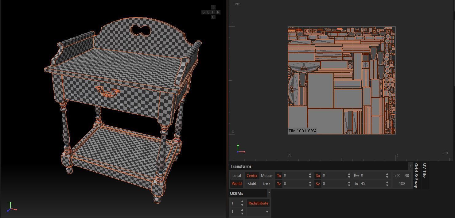 classic drawer 3D model_4
