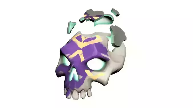 Sea of Thieves - Villainous Skull of Ancient Fortune 3D Model