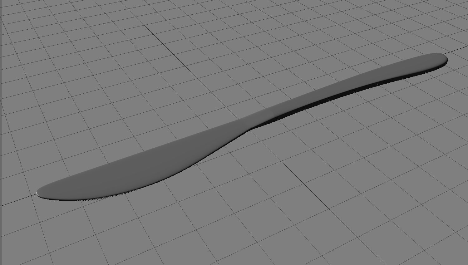 Dinner Knife 3D Model 3D model_5