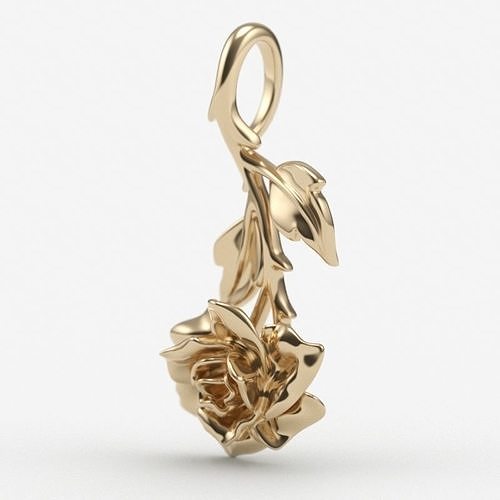 Women Pendant Rose stl 3D print model