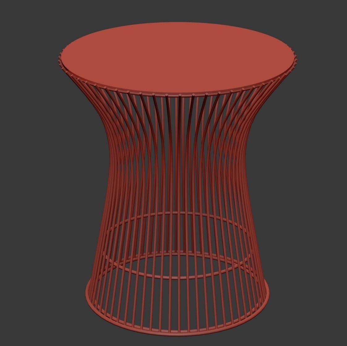 Knoll Platner Side Table  3D model_3