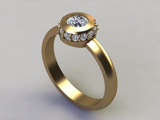 bezel ring 1 3D print model_1