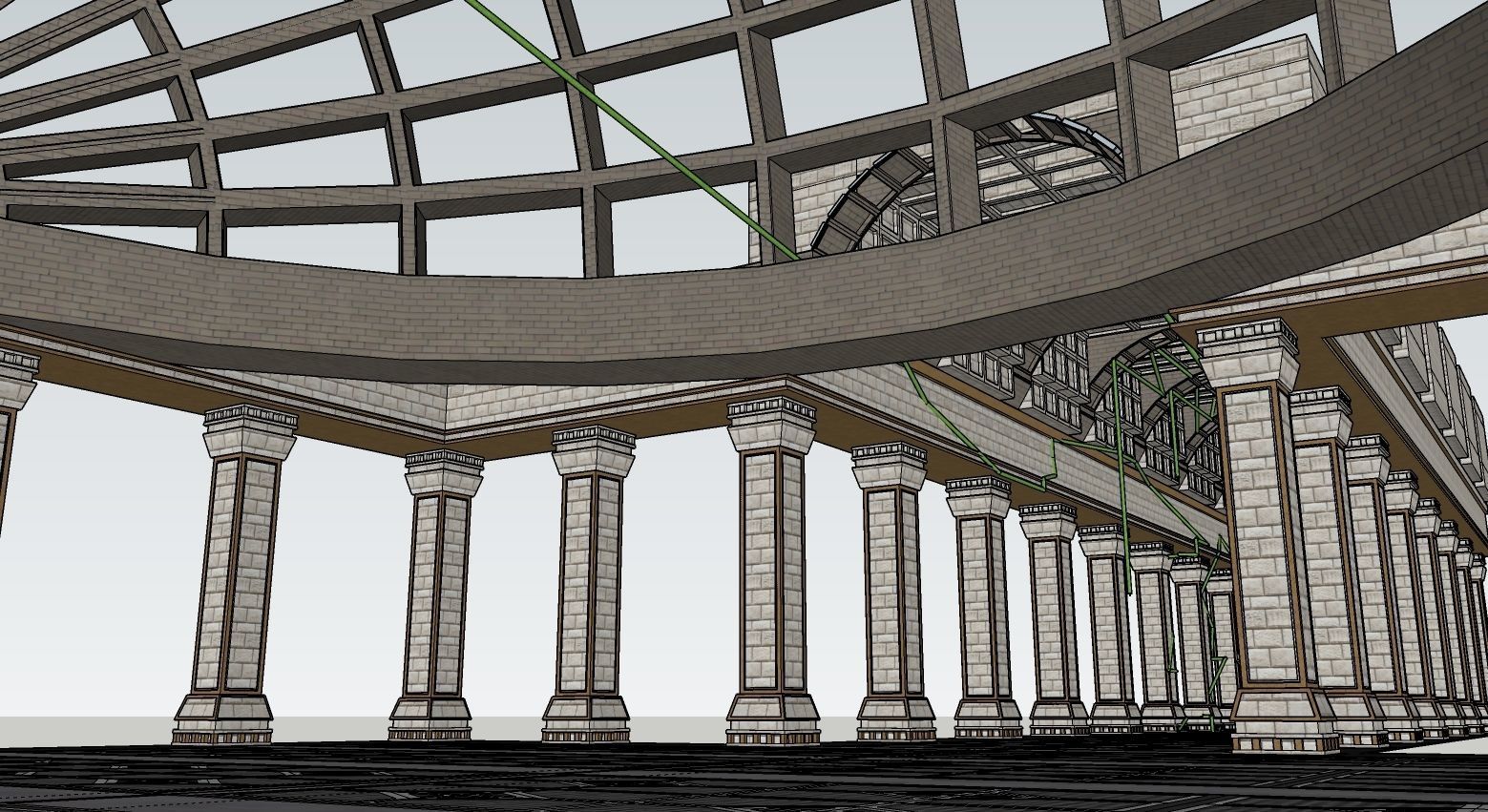 Ancient Pegasus Temples 3D model_3