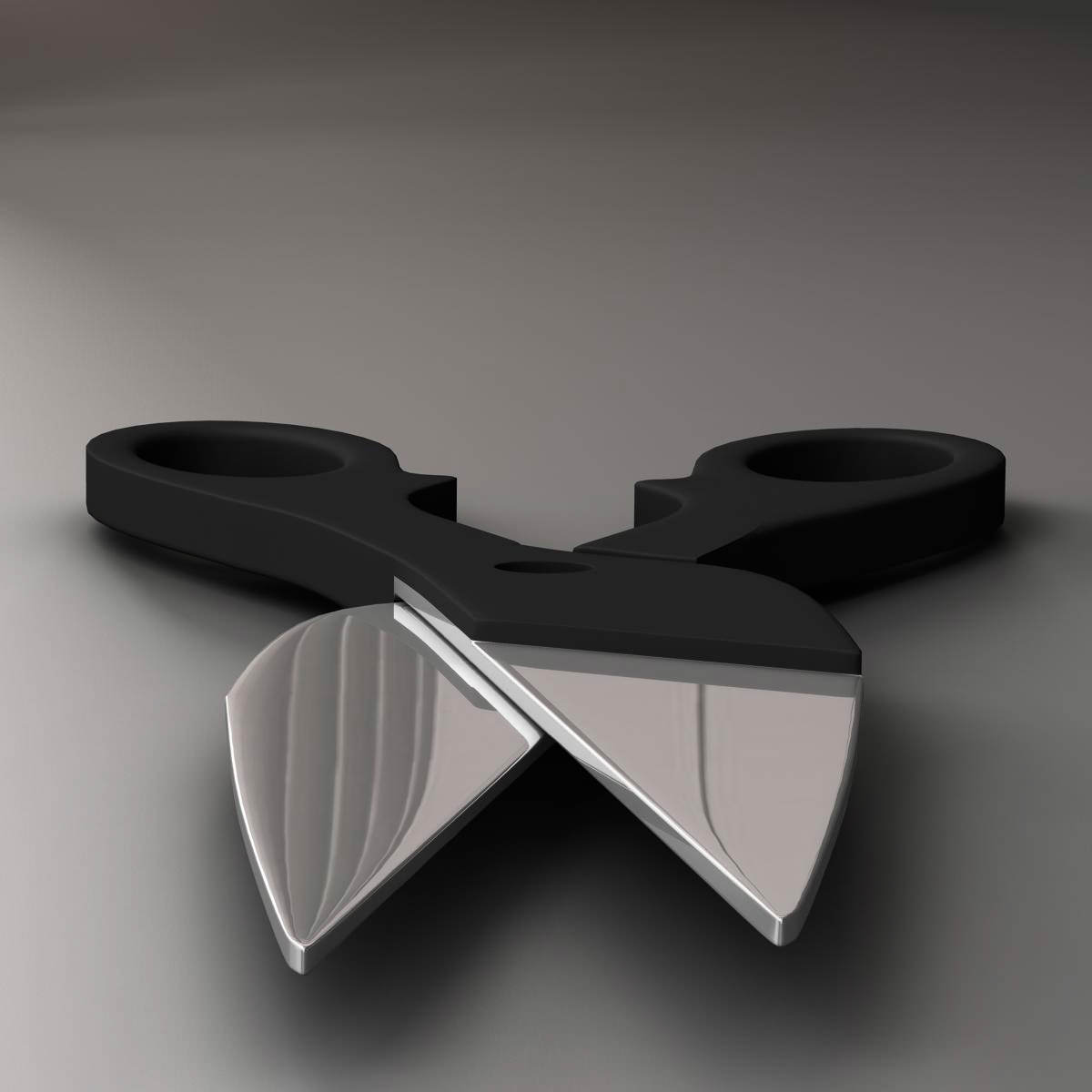 Scissors pair of 3D model_2