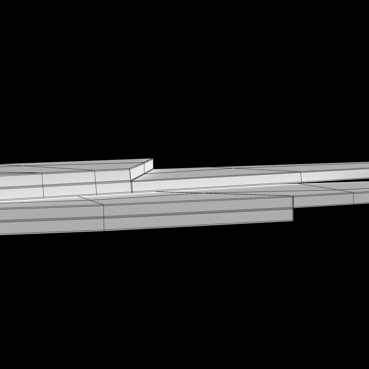 Scissors pair of 3D model_11