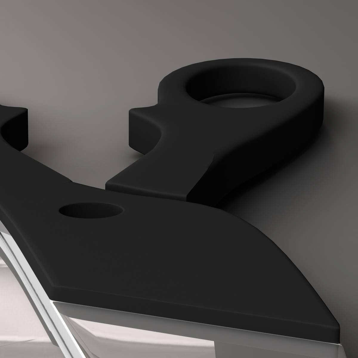 Scissors pair of 3D model_4