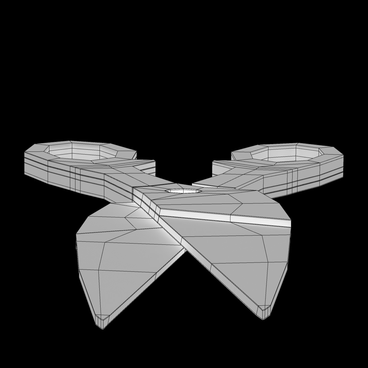 Scissors pair of 3D model_8