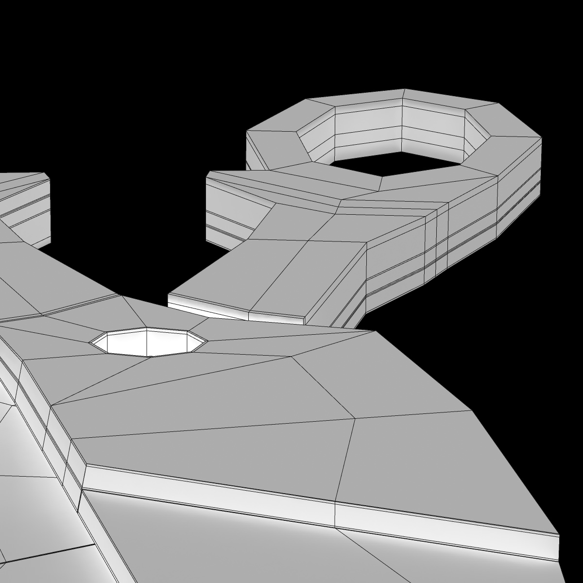 Scissors pair of 3D model_9