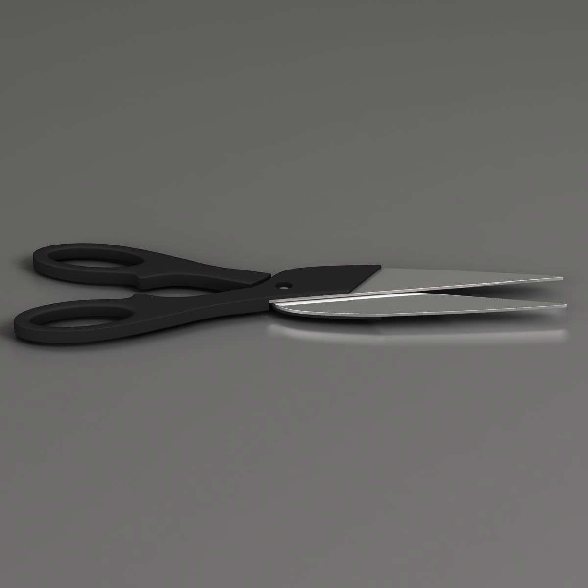 Scissors pair of 3D model_1