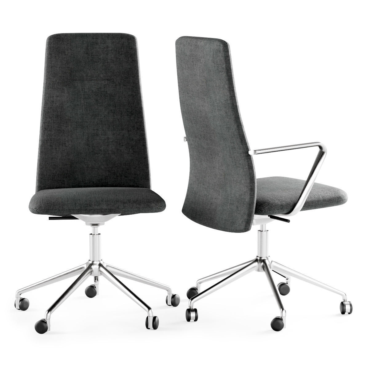Vela High Back Swivel Chair  3D model_1