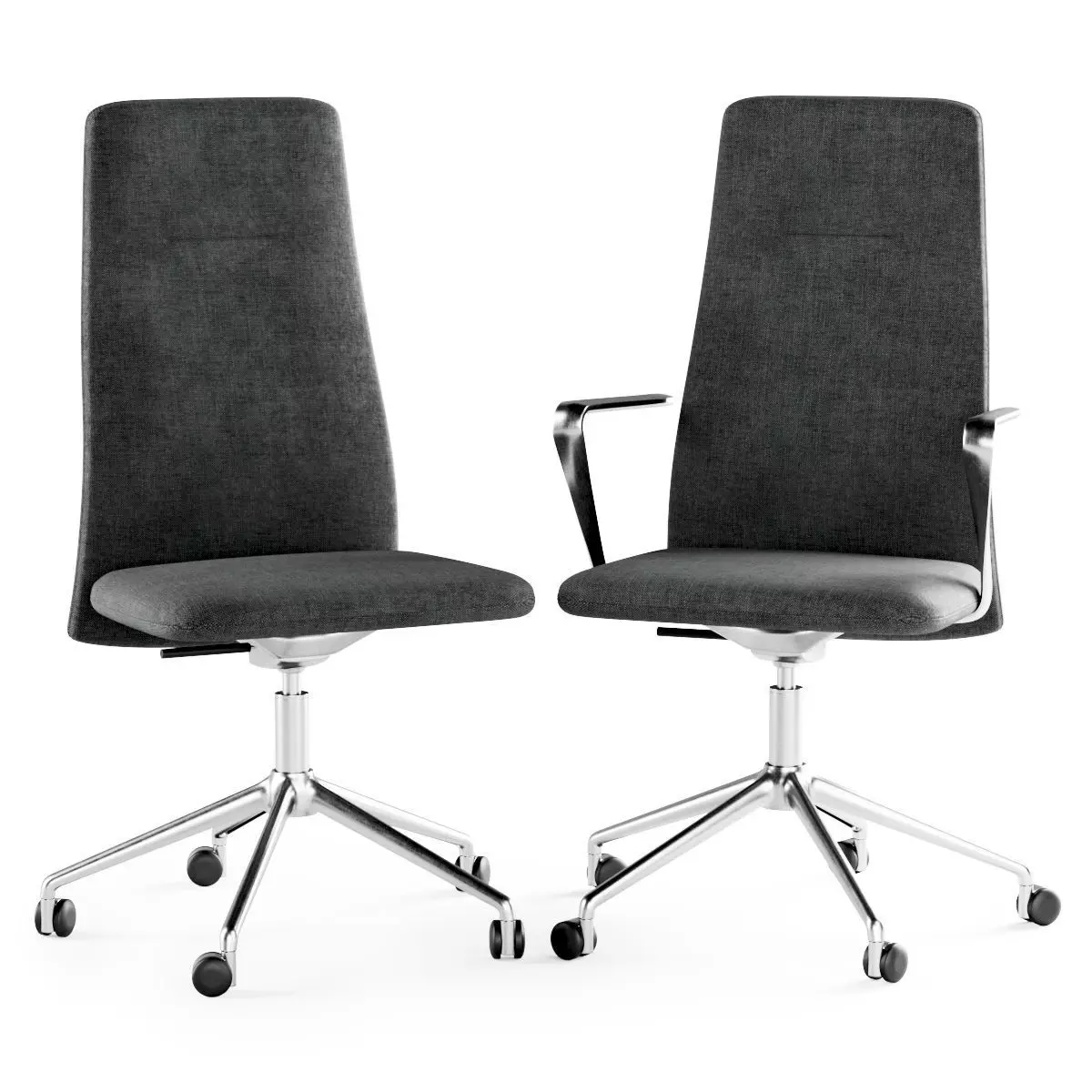 Vela High Back Swivel Chair  3D model_0