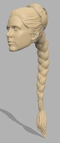 Slave Leia Head 3D print model