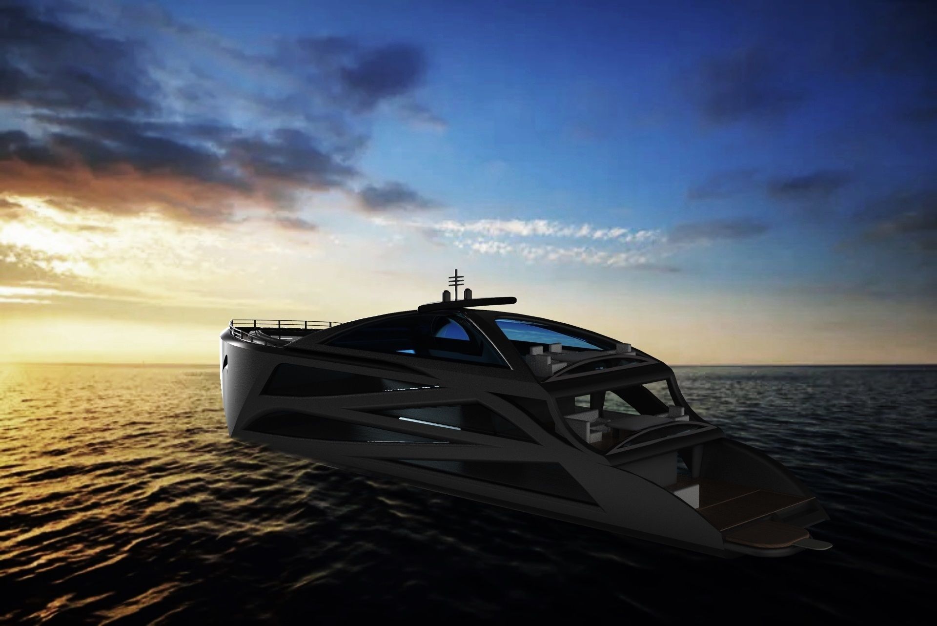 Yacht Concept 3D model_2