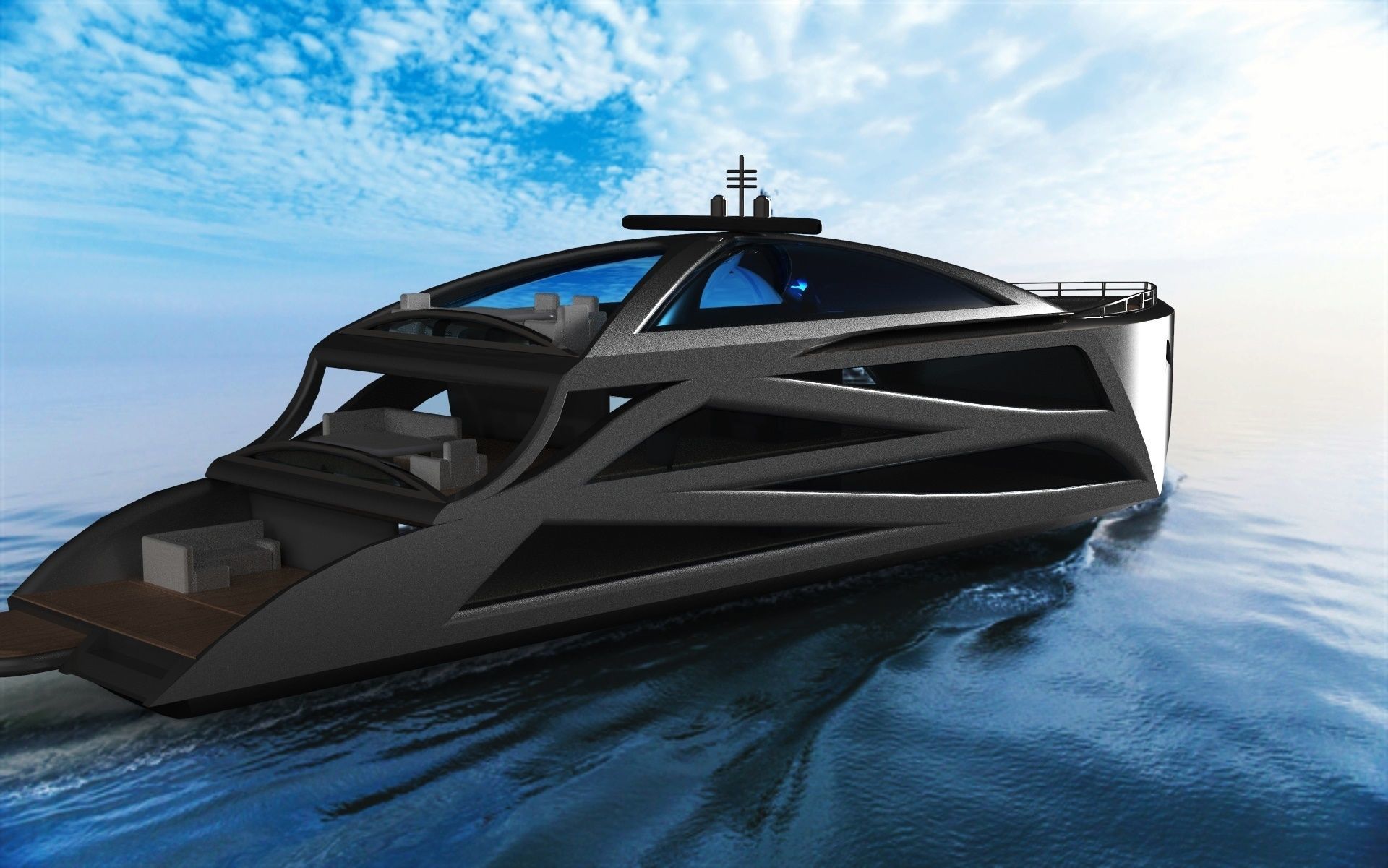 Yacht Concept 3D model_4