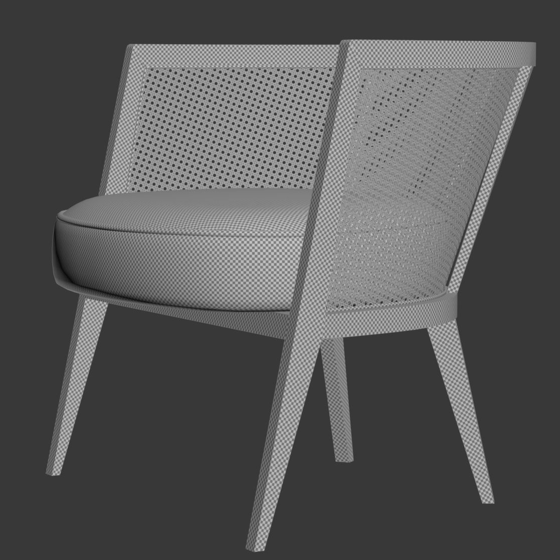 Harvey Probber Lounge Chair 3D model_12