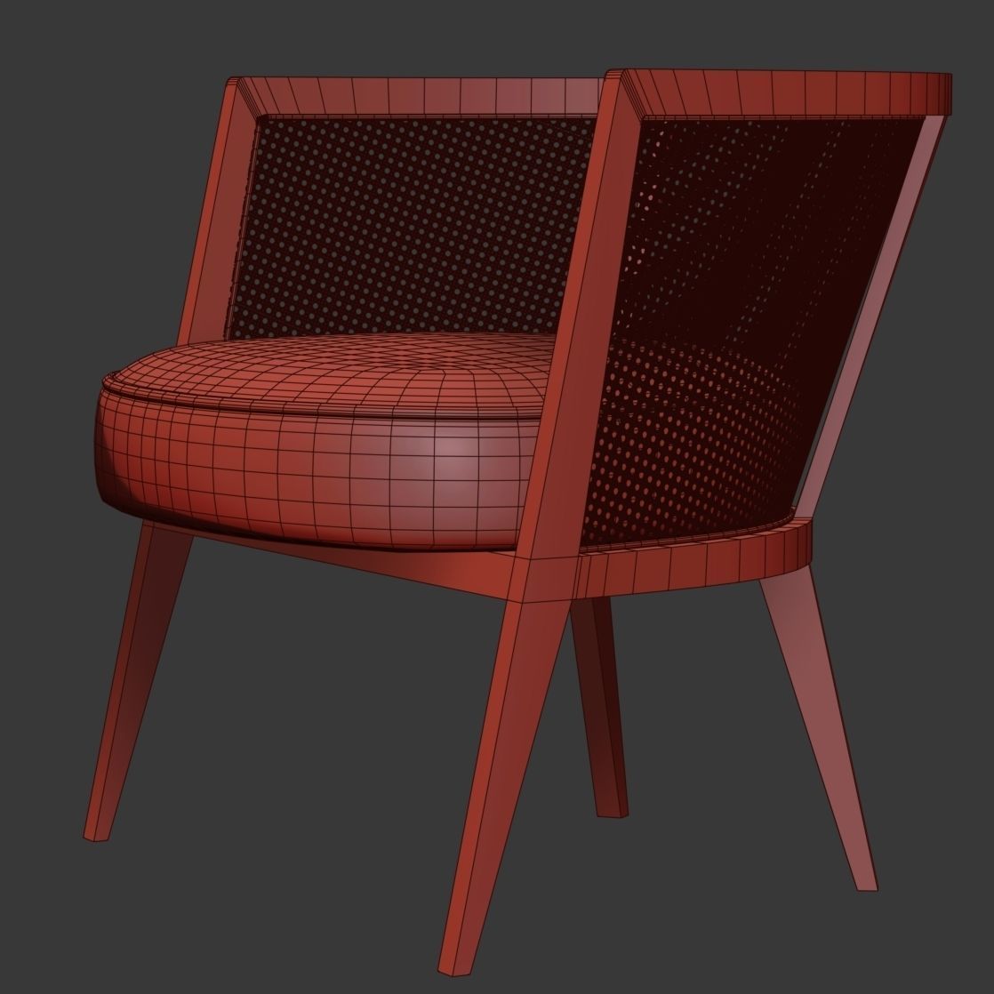 Harvey Probber Lounge Chair 3D model_10