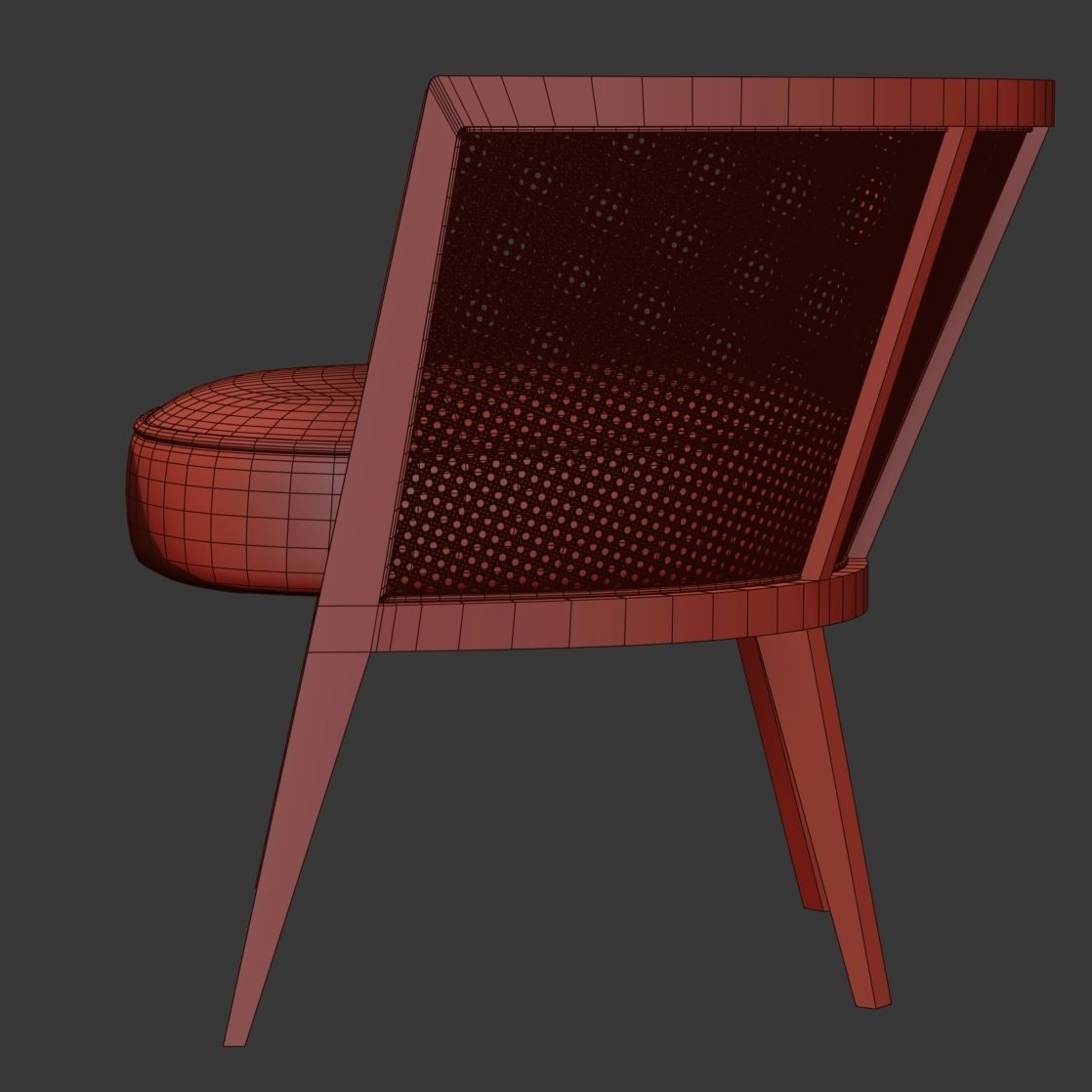 Harvey Probber Lounge Chair 3D model_9