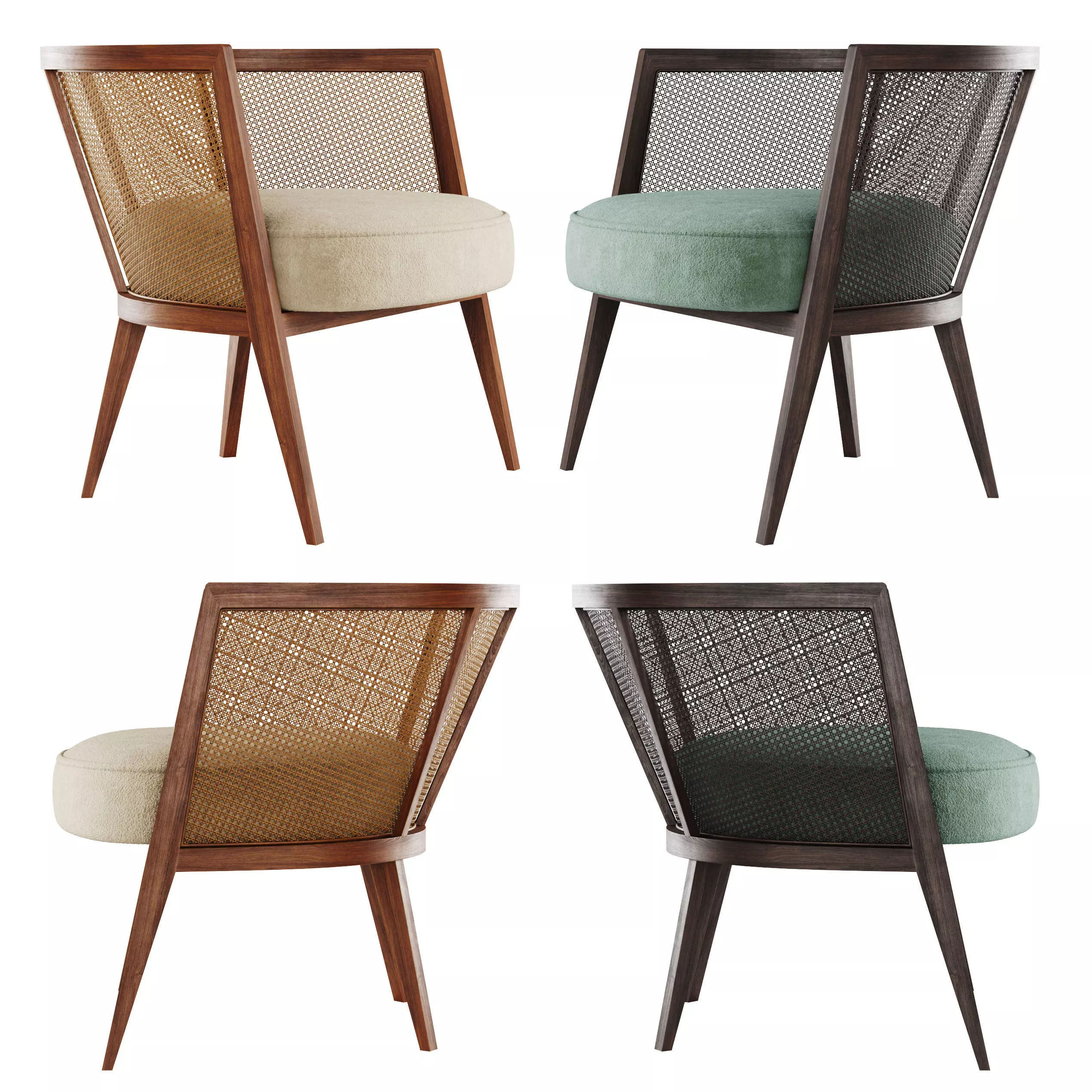 Harvey Probber Lounge Chair 3D model_0