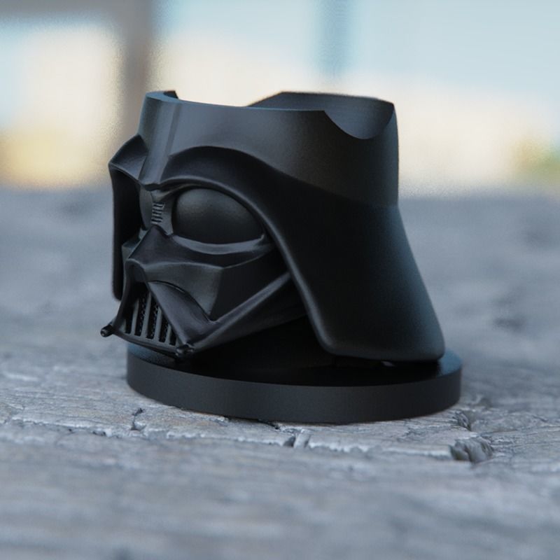 Egg Holder Helmet Starwars Darth Vader and Storm Trooper 3D print model_9