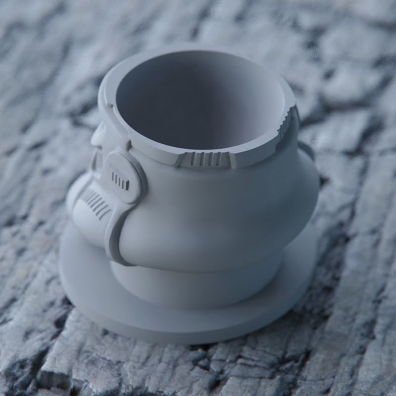 Egg Holder Helmet Starwars Darth Vader and Storm Trooper 3D print model_14