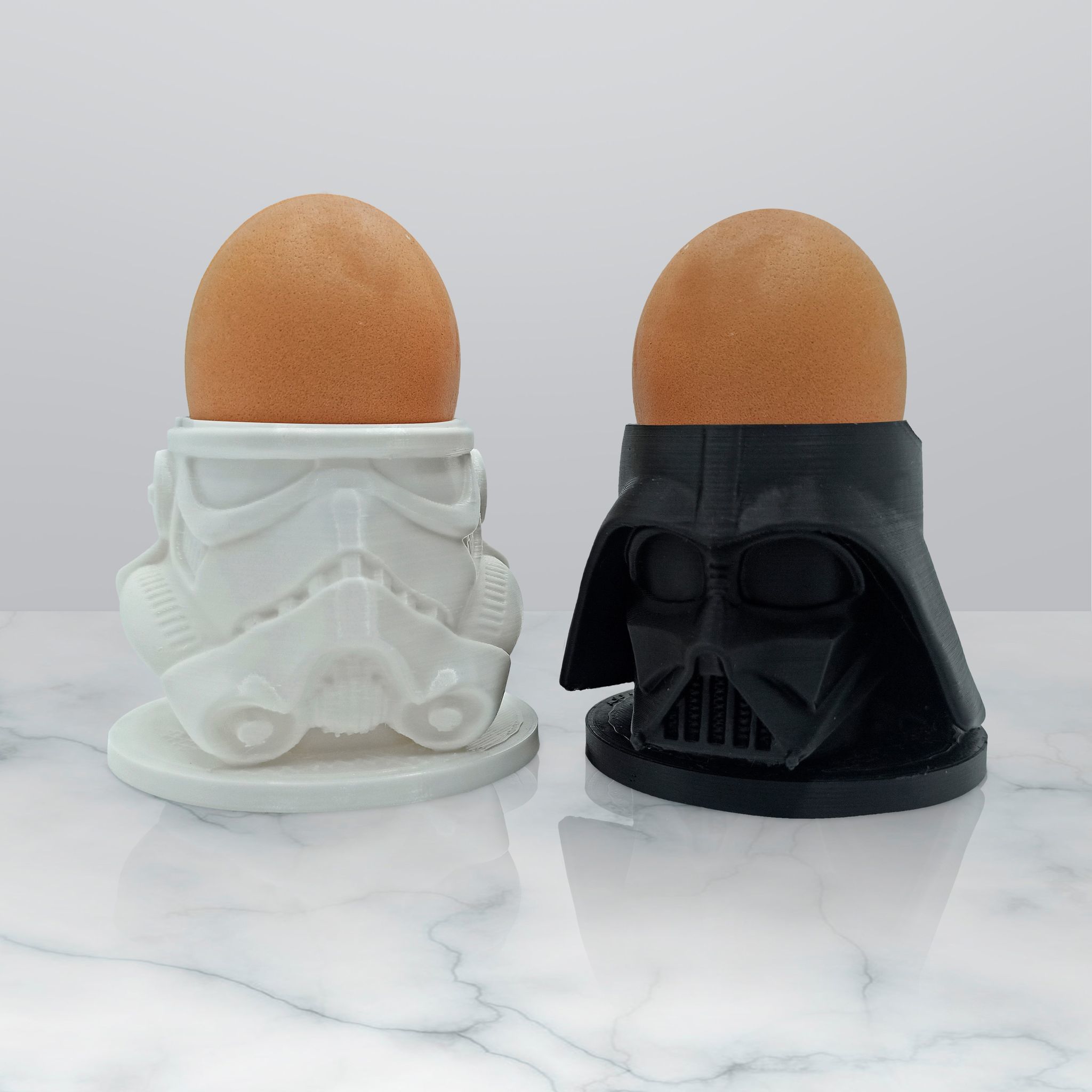 Egg Holder Helmet Starwars Darth Vader and Storm Trooper 3D print model_5