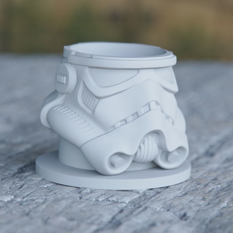 Egg Holder Helmet Starwars Darth Vader and Storm Trooper 3D print model_10