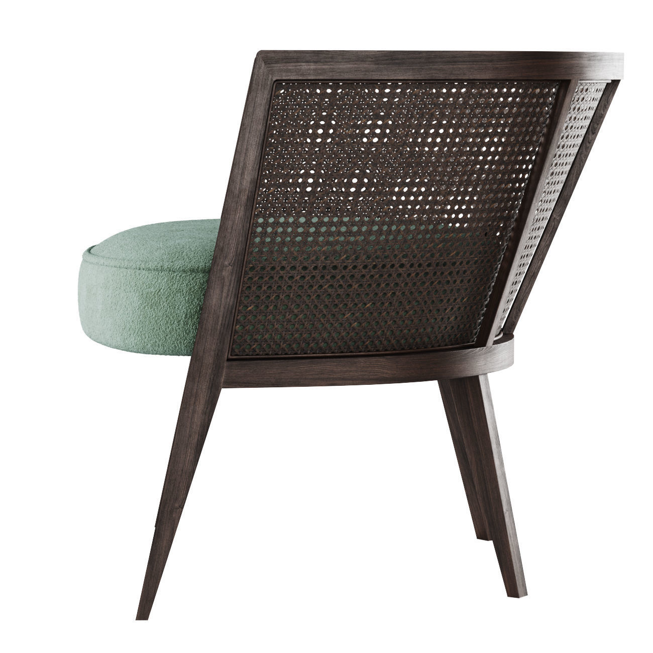 Harvey Probber Lounge Chair low poly version Low-poly 3D model_6