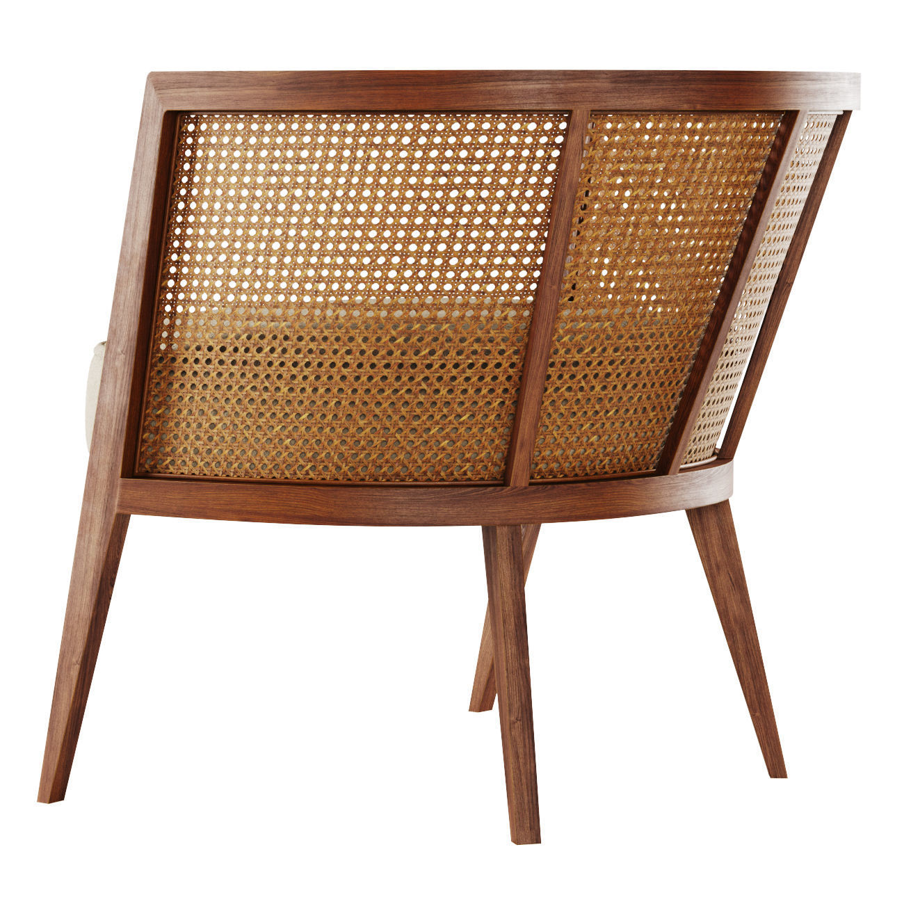 Harvey Probber Lounge Chair low poly version Low-poly 3D model_3