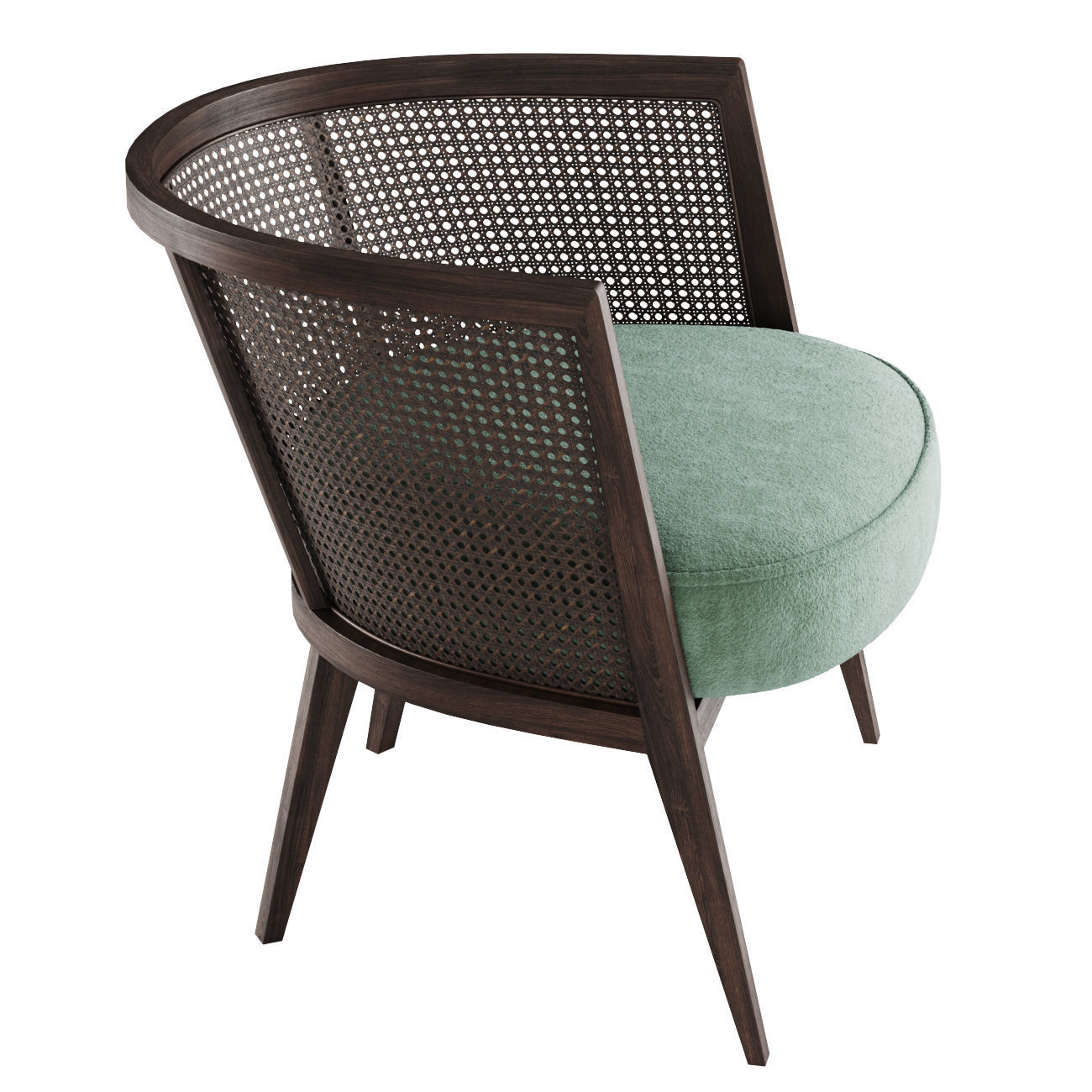 Harvey Probber Lounge Chair low poly version Low-poly 3D model_7