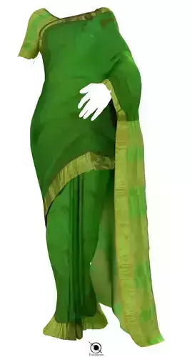  Saree IK and FK Rigged Blender  3D model