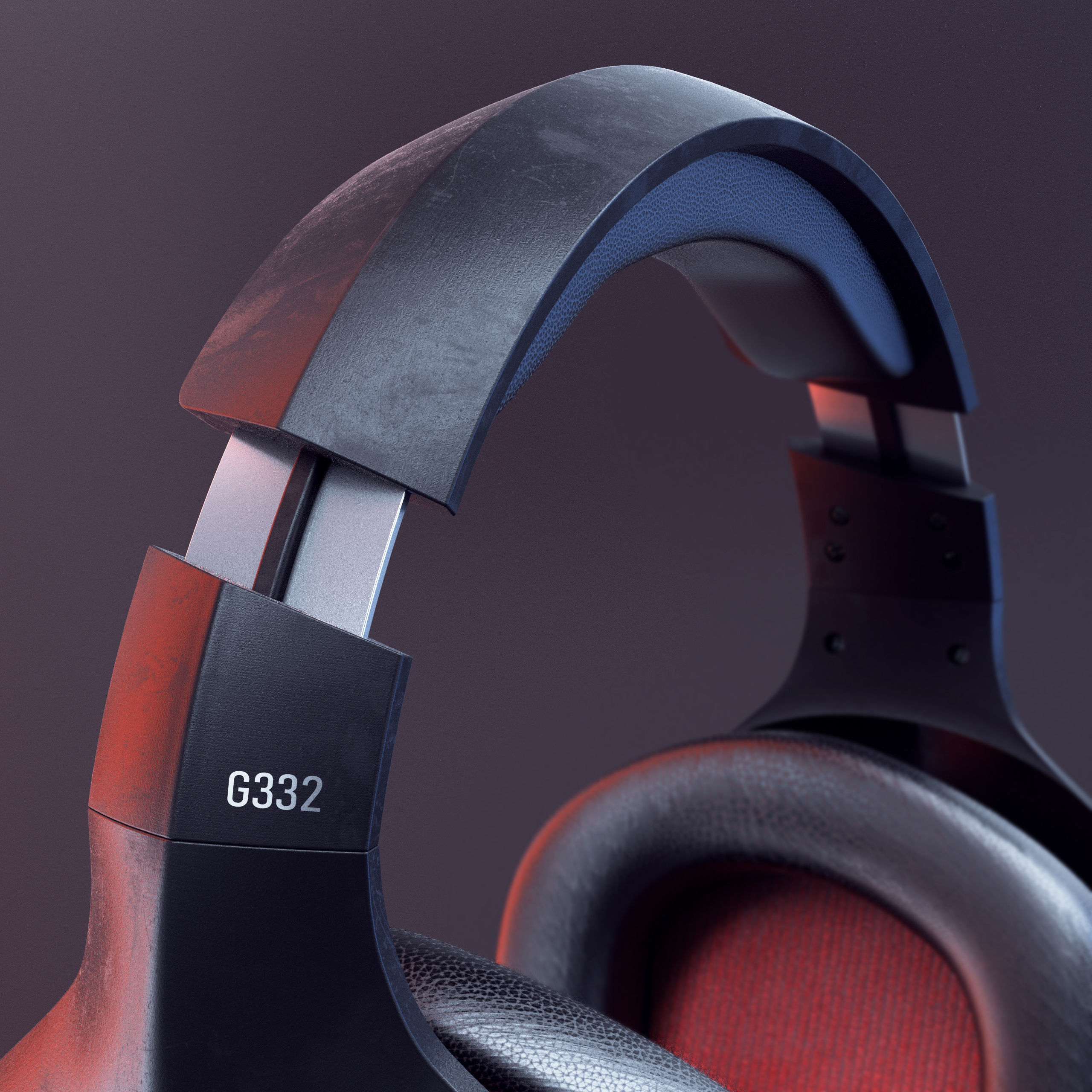 Logitech G332 Headset 3D model_3
