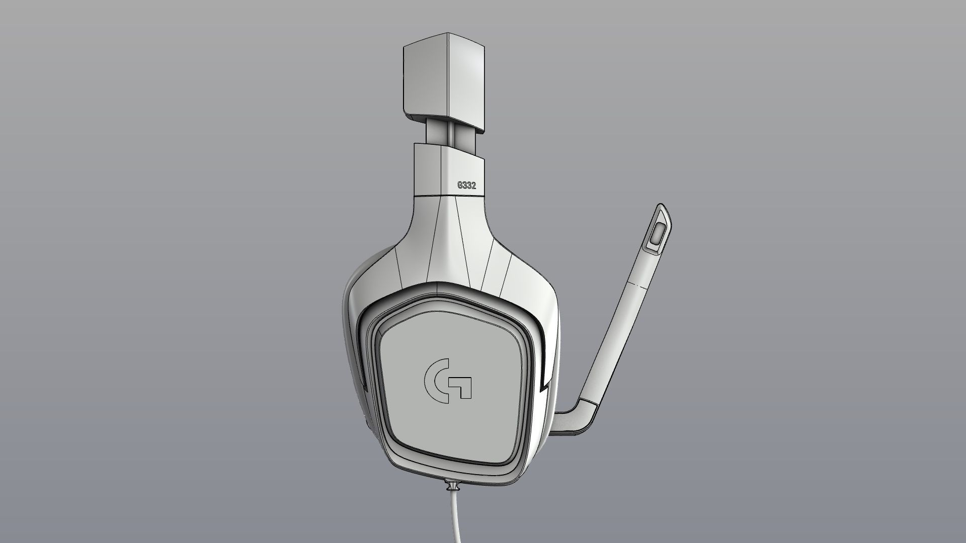 Logitech G332 Headset 3D model_12