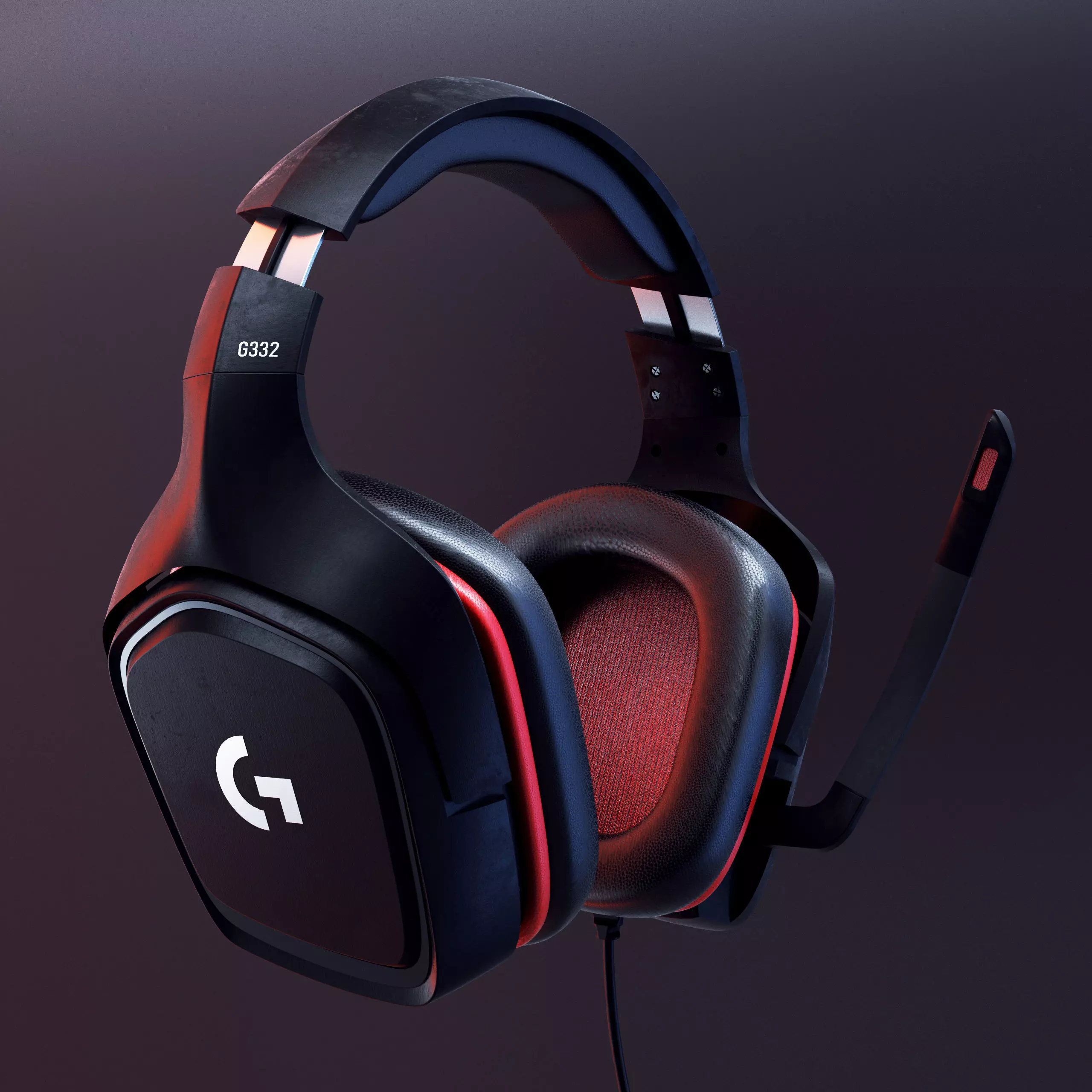 Logitech G332 Headset 3D model_0