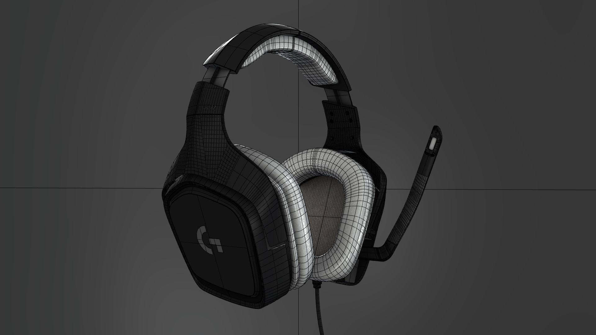 Logitech G332 Headset 3D model_15