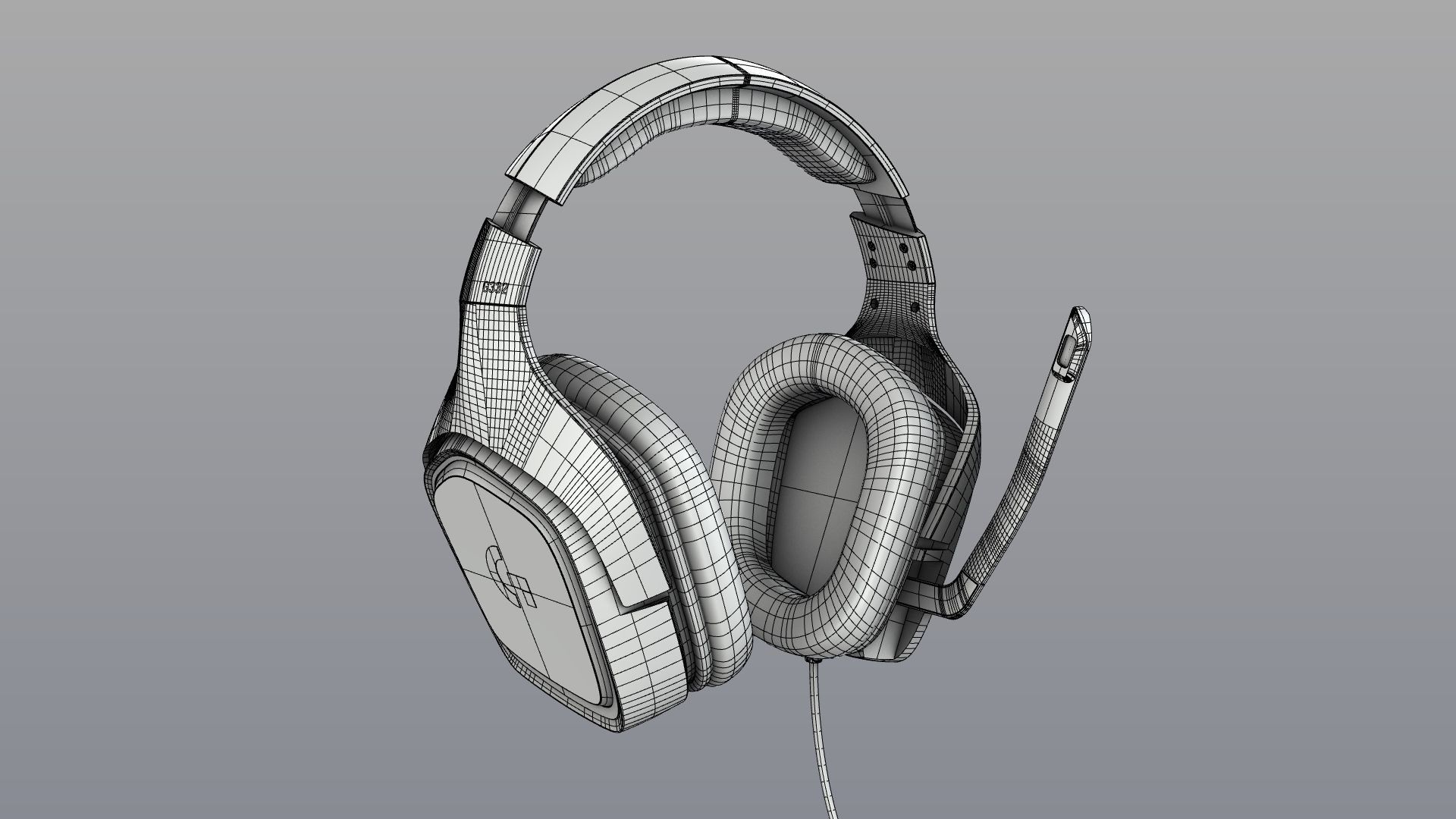 Logitech G332 Headset 3D model_10