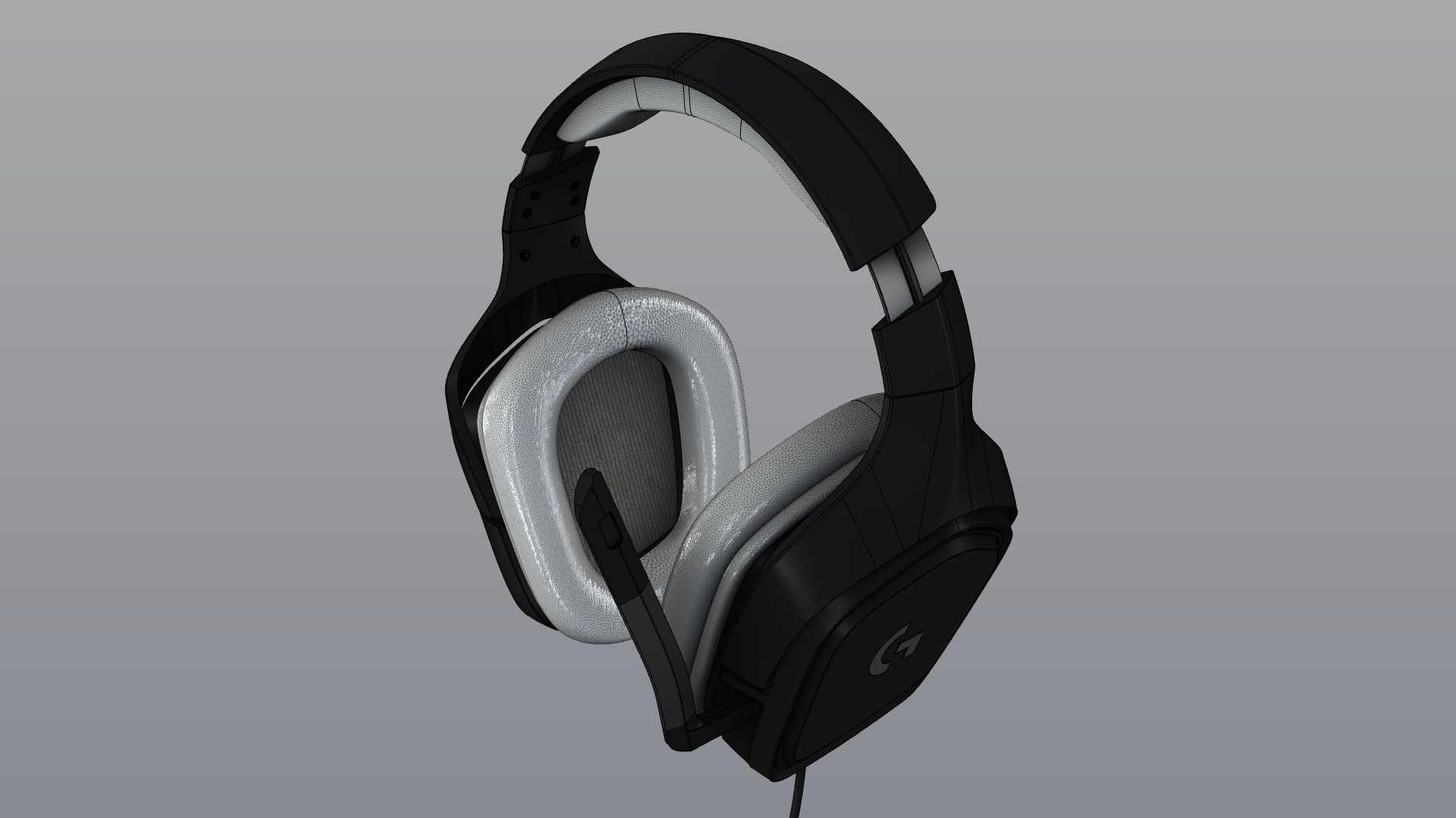 Logitech G332 Headset 3D model_6