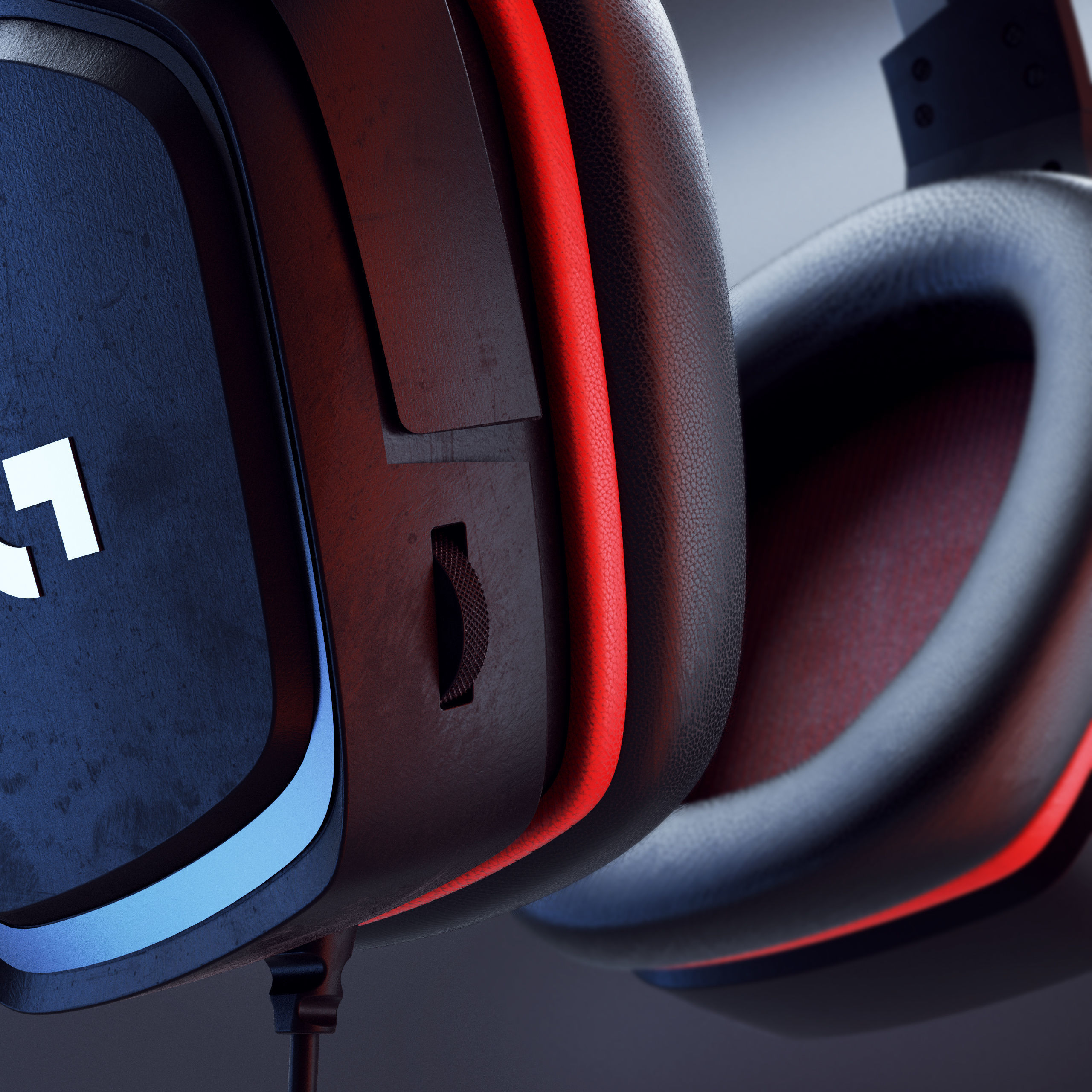 Logitech G332 Headset 3D model_2